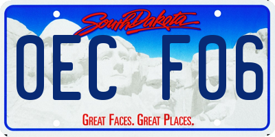 SD license plate 0ECF06