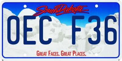 SD license plate 0ECF36