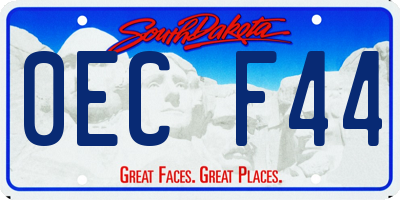 SD license plate 0ECF44