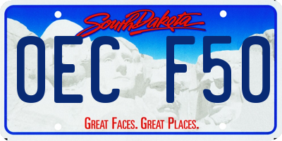 SD license plate 0ECF50