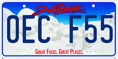 SD license plate 0ECF55