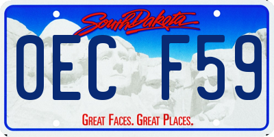 SD license plate 0ECF59