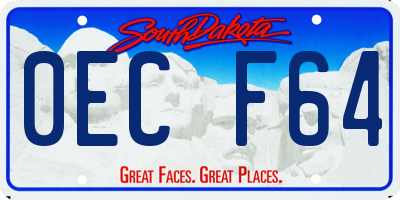 SD license plate 0ECF64