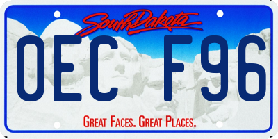 SD license plate 0ECF96