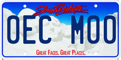SD license plate 0ECM00