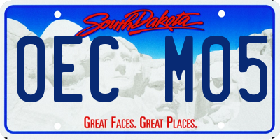 SD license plate 0ECM05