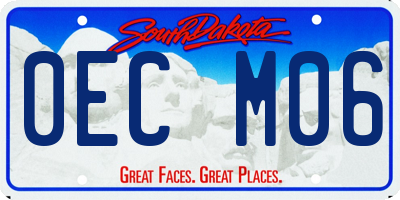 SD license plate 0ECM06