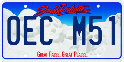 SD license plate 0ECM51