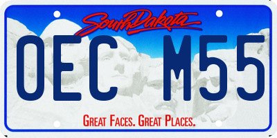 SD license plate 0ECM55