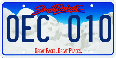 SD license plate 0ECO10