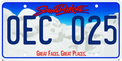 SD license plate 0ECO25