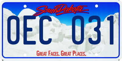 SD license plate 0ECO31