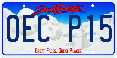 SD license plate 0ECP15