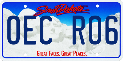 SD license plate 0ECR06