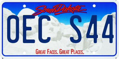 SD license plate 0ECS44