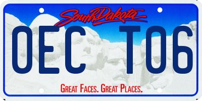 SD license plate 0ECT06