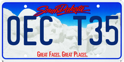 SD license plate 0ECT35