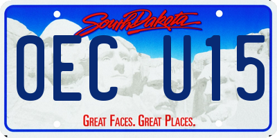SD license plate 0ECU15