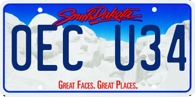 SD license plate 0ECU34