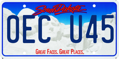SD license plate 0ECU45