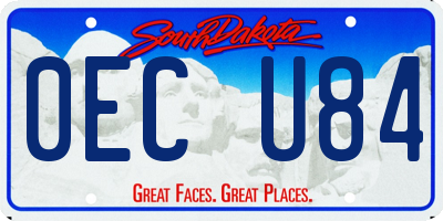 SD license plate 0ECU84