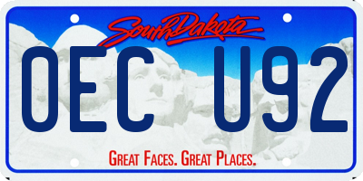 SD license plate 0ECU92
