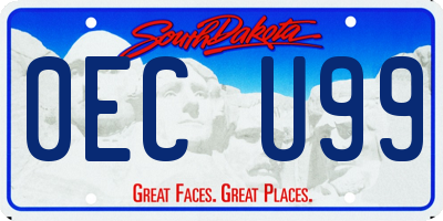 SD license plate 0ECU99