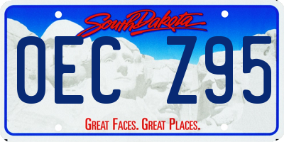 SD license plate 0ECZ95