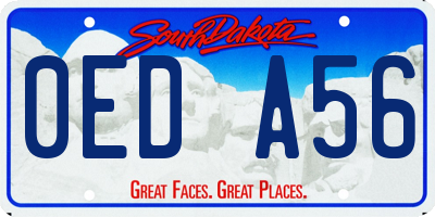 SD license plate 0EDA56