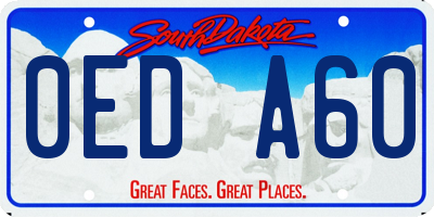 SD license plate 0EDA60
