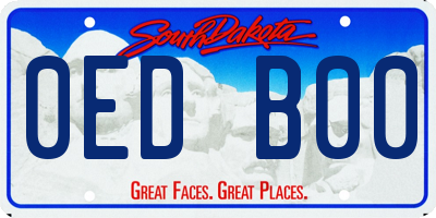SD license plate 0EDB00