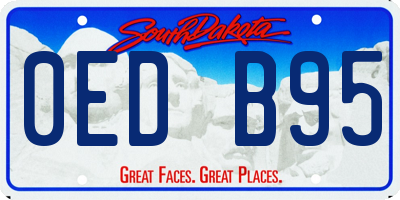 SD license plate 0EDB95