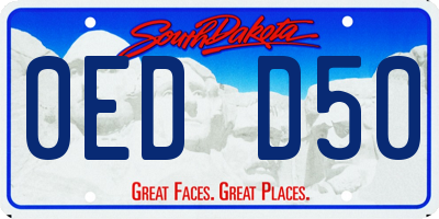 SD license plate 0EDD50