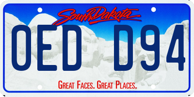 SD license plate 0EDD94