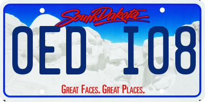 SD license plate 0EDI08