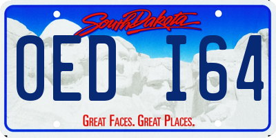 SD license plate 0EDI64
