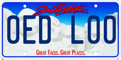 SD license plate 0EDL00