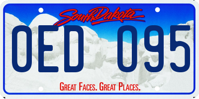 SD license plate 0EDO95