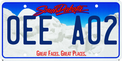 SD license plate 0EEA02