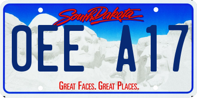 SD license plate 0EEA17