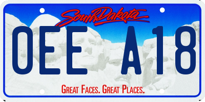 SD license plate 0EEA18