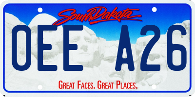 SD license plate 0EEA26