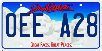 SD license plate 0EEA28