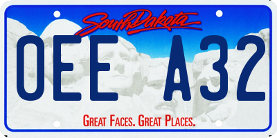SD license plate 0EEA32