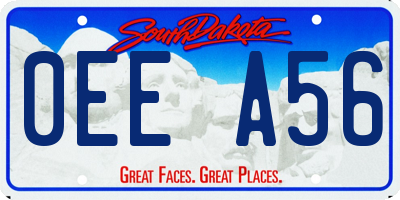 SD license plate 0EEA56
