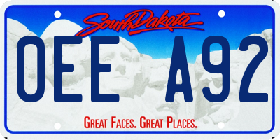 SD license plate 0EEA92