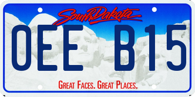 SD license plate 0EEB15