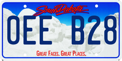 SD license plate 0EEB28