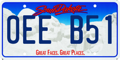 SD license plate 0EEB51