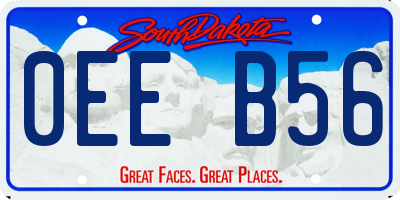 SD license plate 0EEB56
